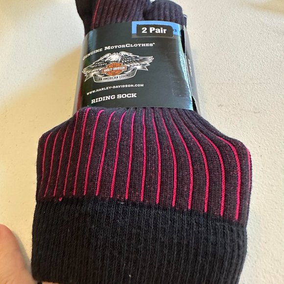 Harley-Davidson 2pr of Riding socks in Large (9-11)                    (#28, S2) - Picture 1 of 6